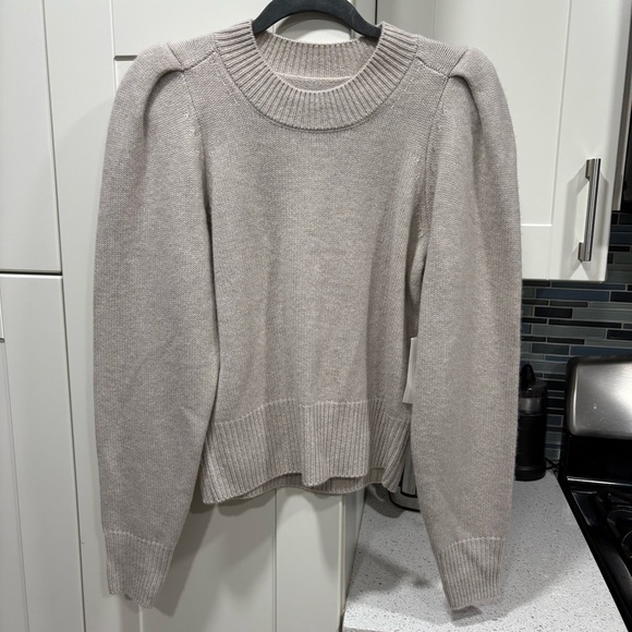 NWT Mayson The Label Cashmere blend puff sleeves sweater - Picture 2 of 6